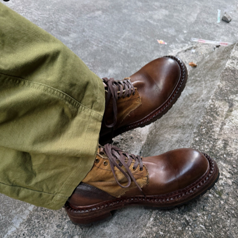 Retro Hiking Martin Boots V0869