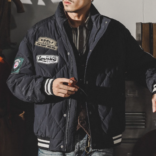 American Retro Quilted Jacket V0261