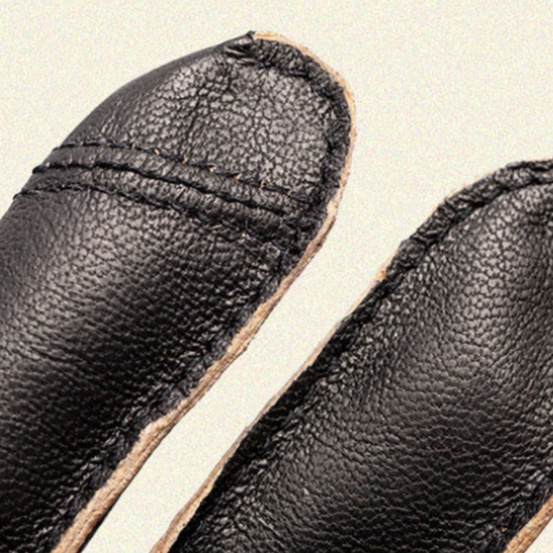 Retro Biker Leather Gloves V0917