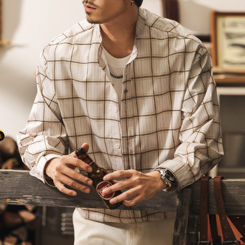 Retro Plaid Shirt Jacket V0912