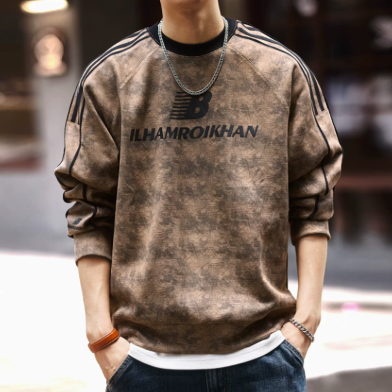 Casual Striped Sweatshirt V0880
