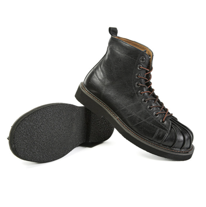 Classic Leather High-Top Boots V1032