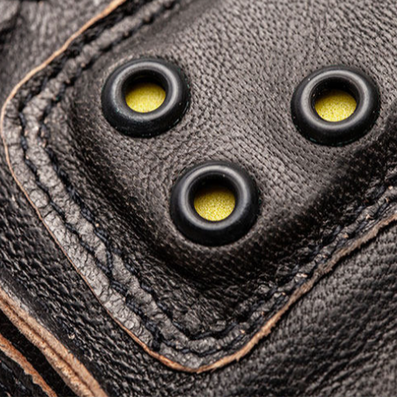 Retro Biker Leather Gloves V0917