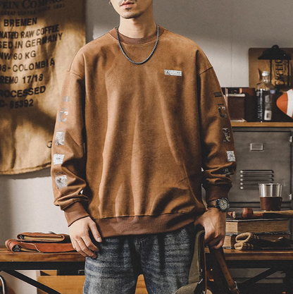 American Retro Corduroy Pullover V0094