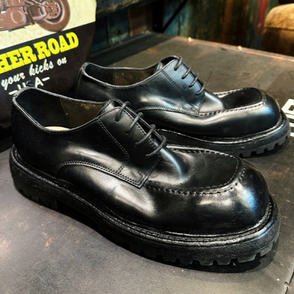 Luxury Leather Derby Shoes V0871