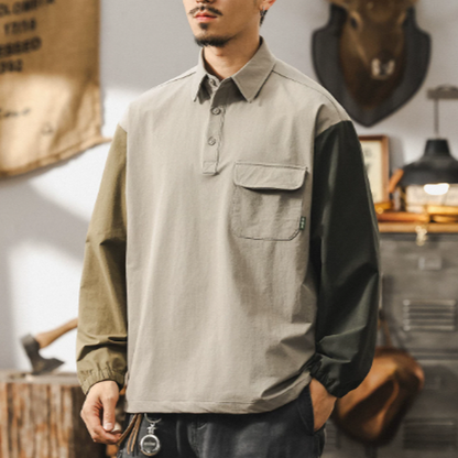 Retro Bikerr Polo Shirt V0889