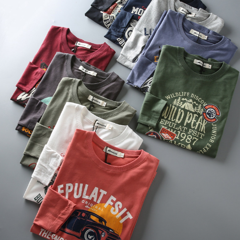 Casual Printed Long Sleeve T-Shirt V0932