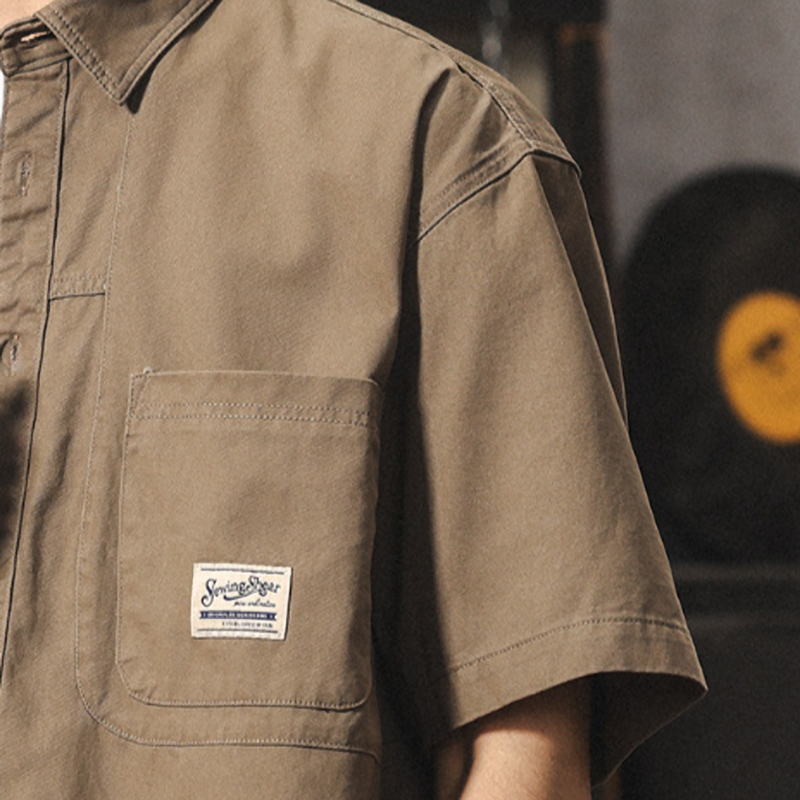 Vintage Cotton Work Shirt V0971