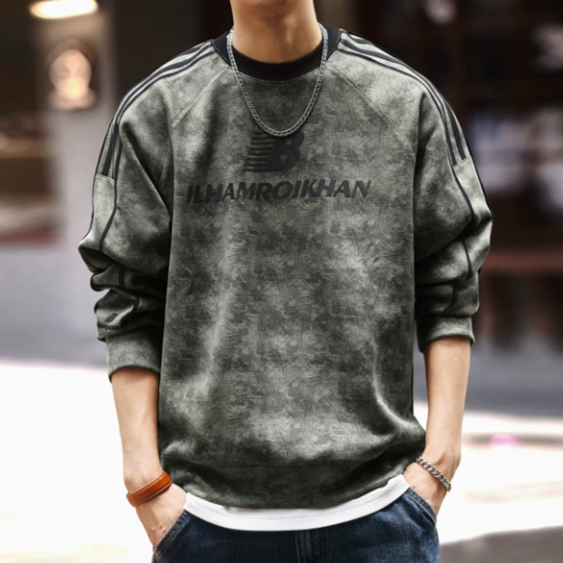 Casual Striped Sweatshirt V0880