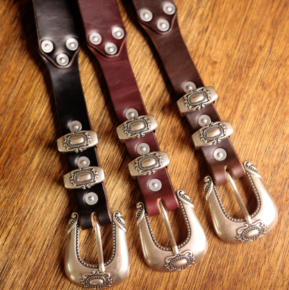 Handcrafted Western Leather Belts V1016
