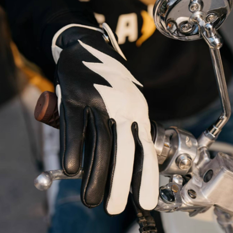 Vintage Leather Motorcycle Gloves V0918