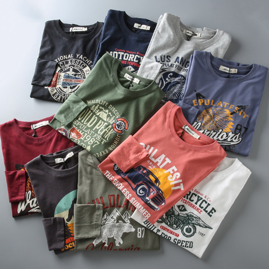 Casual Printed Long Sleeve T-Shirt V0932