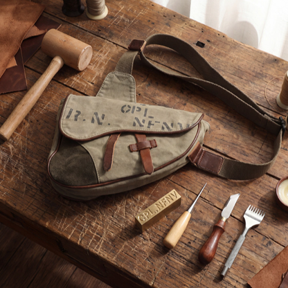 Vintage Military Chest Bag V1010