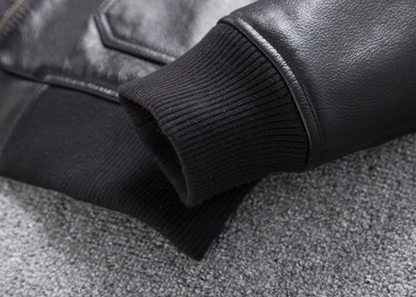 Leather Flight Jacket  V0874