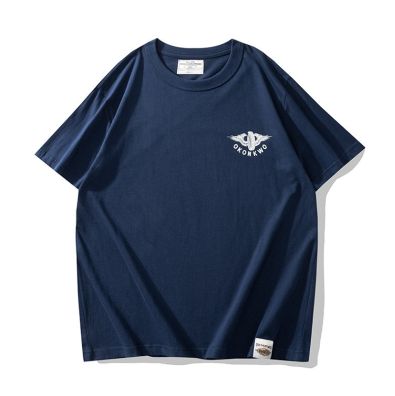Retro Biker Crew-Neck T-Shirt V0994