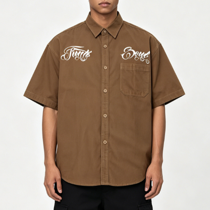 Chicano Popping Work Shirt V0774