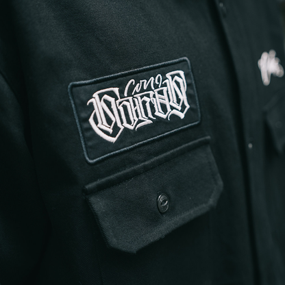 Black Long Sleeve Work Shirt V1050