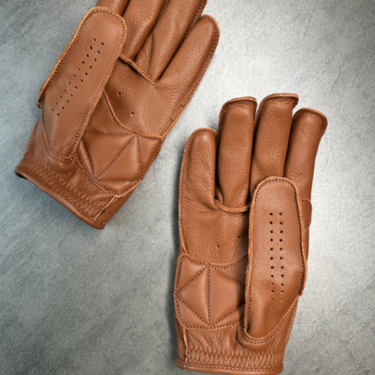 Vintage Leather Motorcycle Gloves V0928