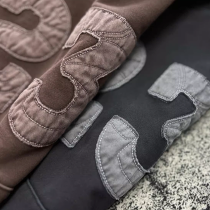 Heavyweight washed sweatshirt V0431