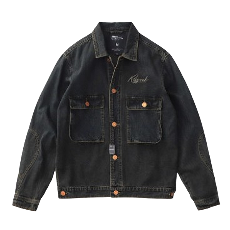 American retro denim work jacket V385