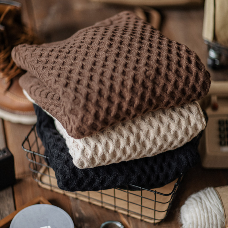 Heavyweight Knit Pullover Sweater V0853