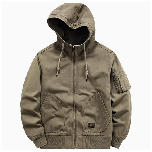 Vintage hooded flight jacket V0159