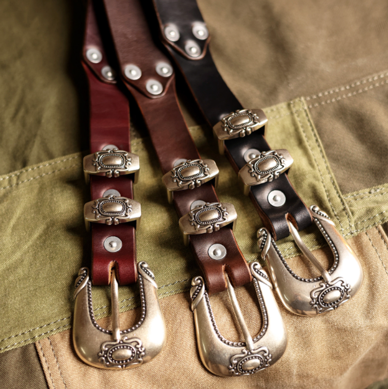 Handcrafted Western Leather Belts V1016