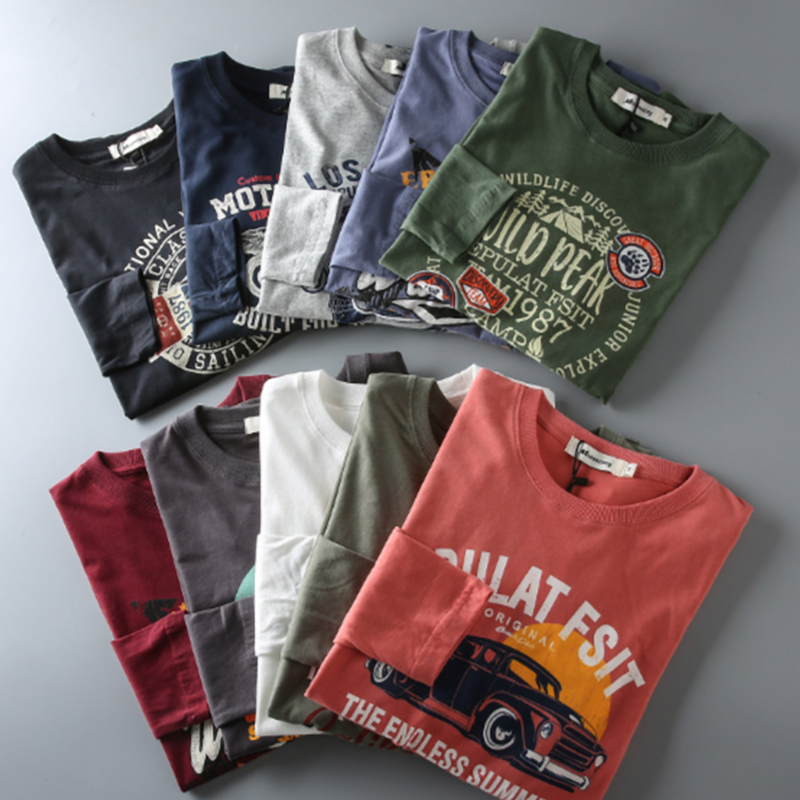 Casual Printed Long Sleeve T-Shirt V0932