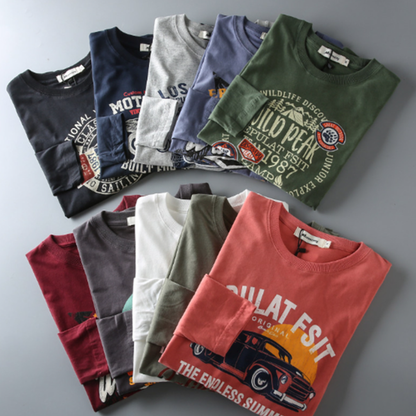 Casual Printed Long Sleeve T-Shirt V0932