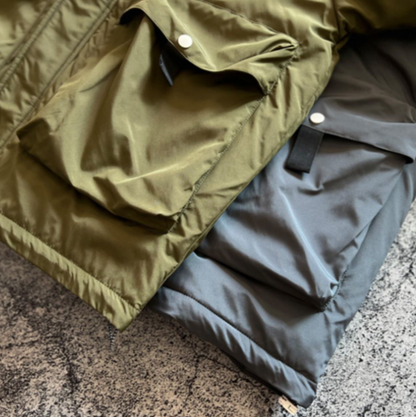 Retro Hooded Down Jacket V0861