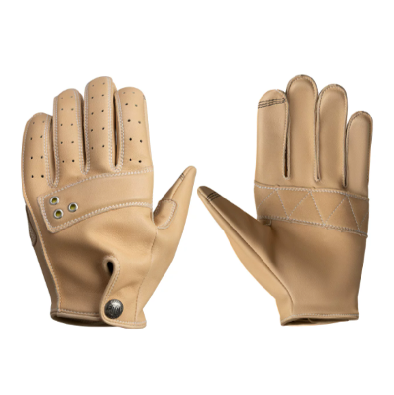 Retro Biker Leather Gloves V0917