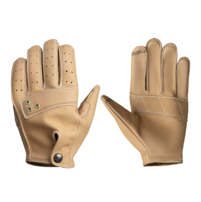 Retro Biker Leather Gloves V0917