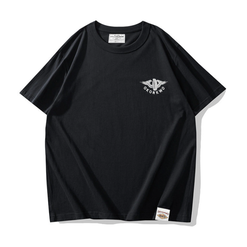 Retro Biker Crew-Neck T-Shirt V0994
