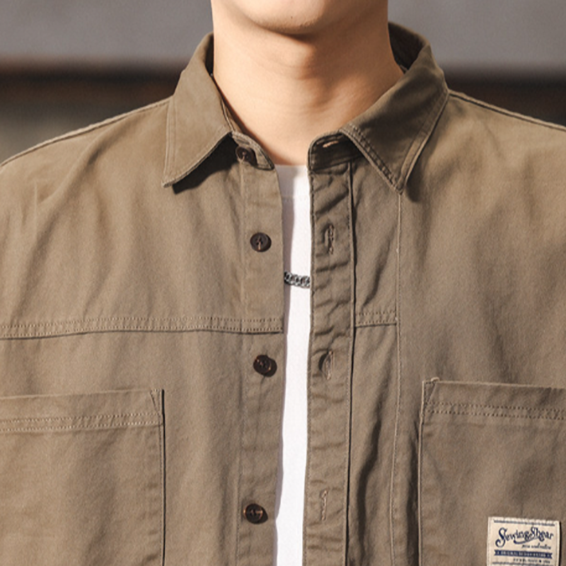 Vintage Cotton Work Shirt V0971