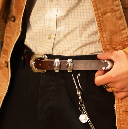 Handcrafted Western Leather Belts V1016