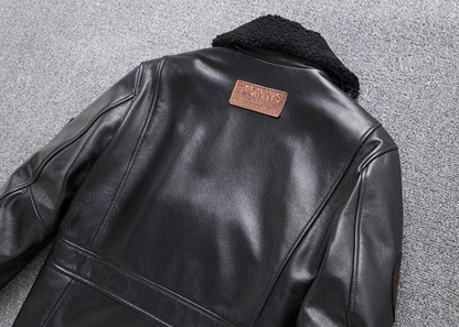 Leather Flight Jacket  V0874