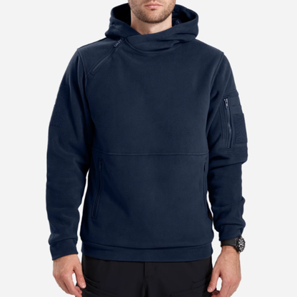 Cold weather fleece zipper hoodie V0360