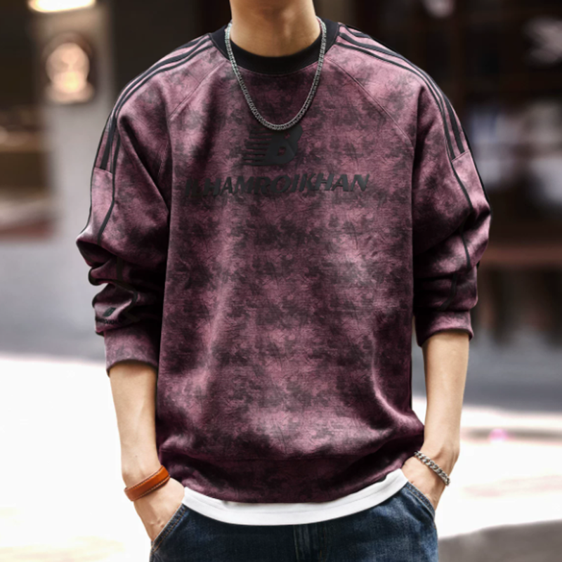 Casual Striped Sweatshirt V0880