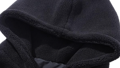 Big size Faux Lambswool Jacket V0813