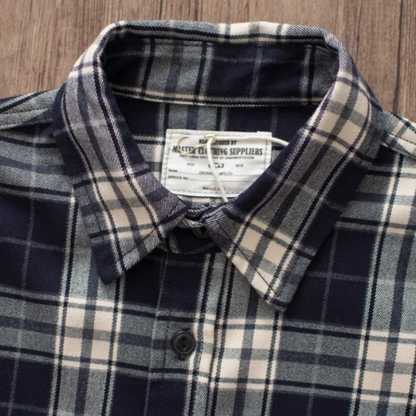 Heavyweight retro check shirt V0198