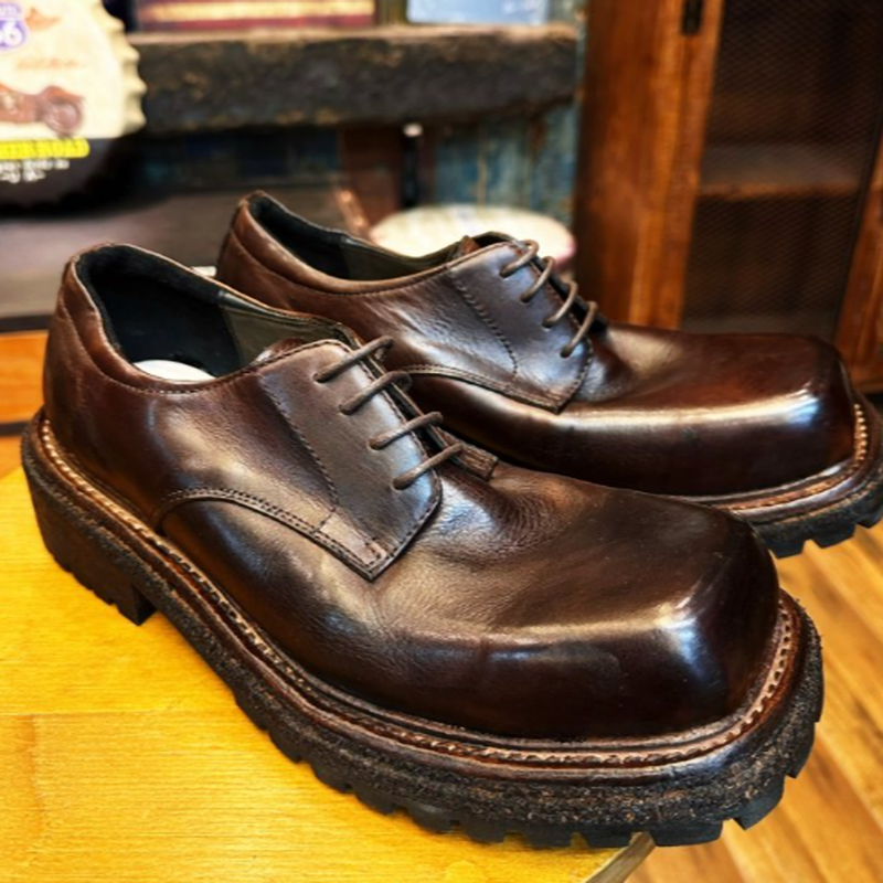 Handmade Leather Derby Shoes V0870