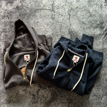 Lightweight Fleece Zip Hoodie V0921