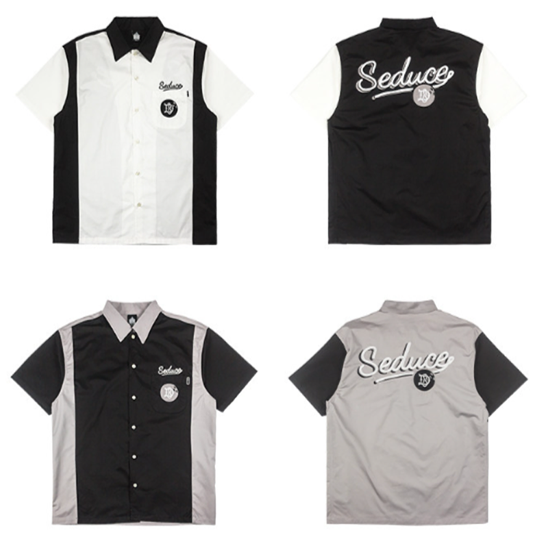 Retro Colorblock Bowling Shirt V0955