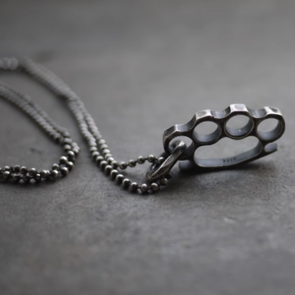 Finger Knuckle Ball Chain Necklace V0300