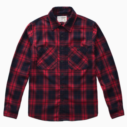 Heavyweight retro check shirt V0198