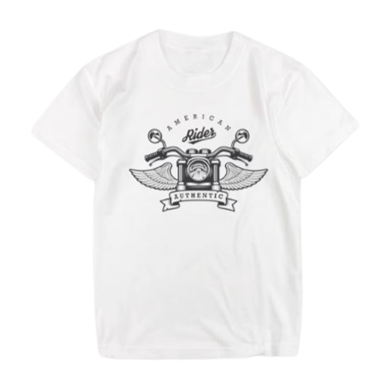 American Retro Biker T-shirt V0570