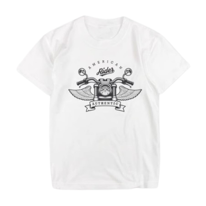 American Retro Biker T-shirt V0570