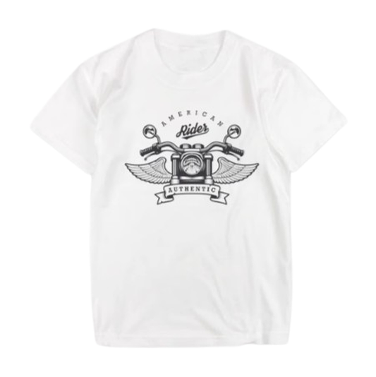 American Retro Biker T-shirt V0570