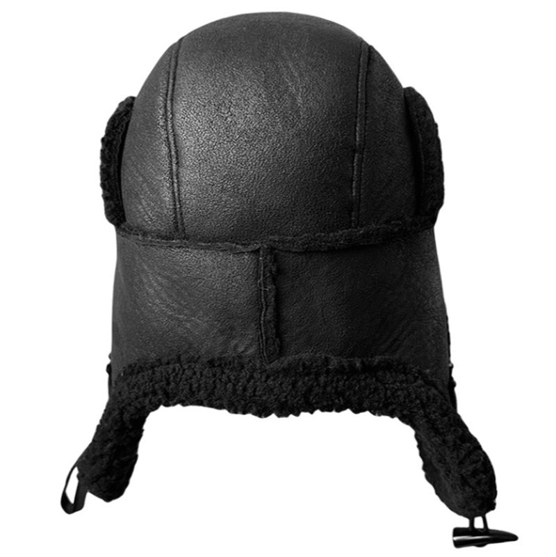 Fake Leather Winter Cap V0882