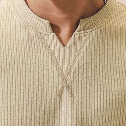 Retro Striped V-Neck T-Shirt V0911